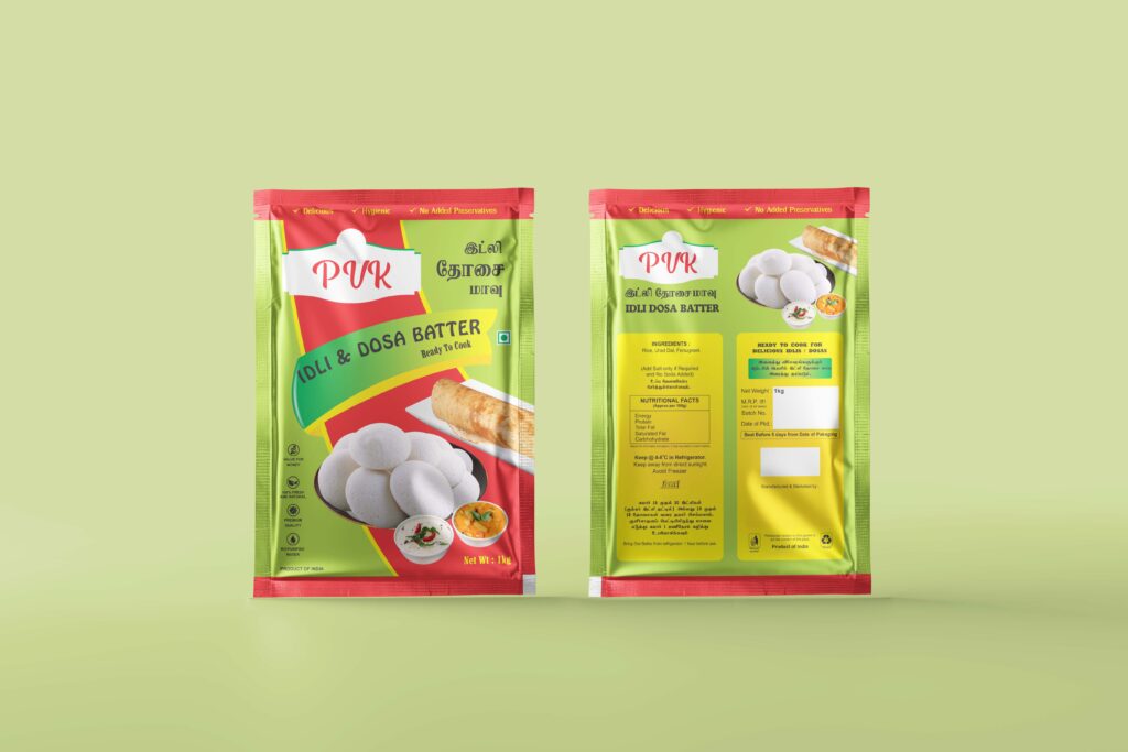 Three Side Seal Batter Pouch